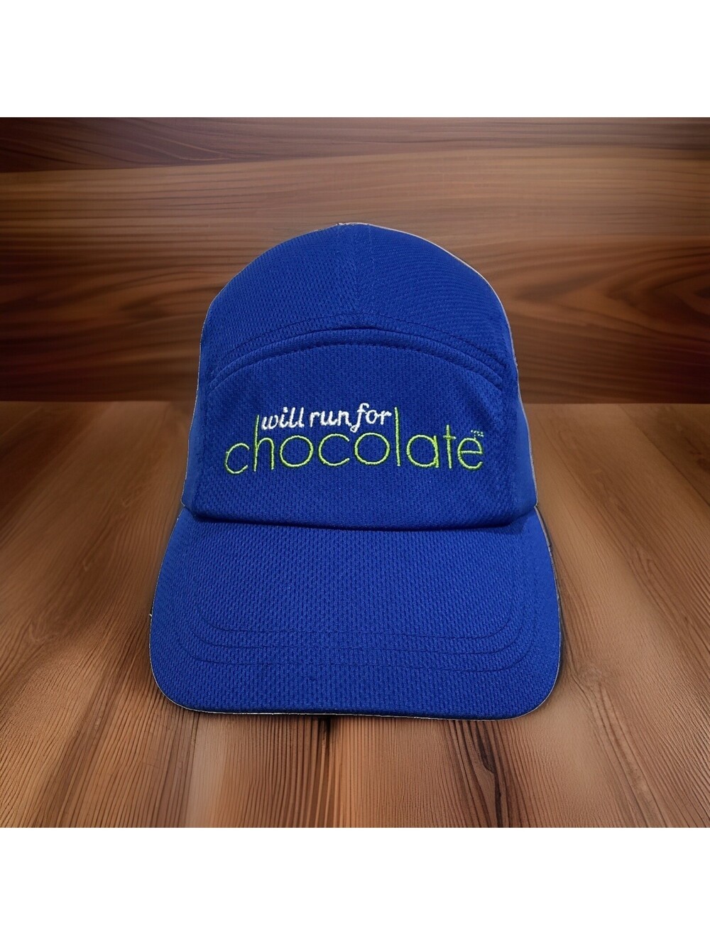 Will Run For Chocolate Jogging Walking Hot Chocolate 15K/5K Baseball Cap Hat
